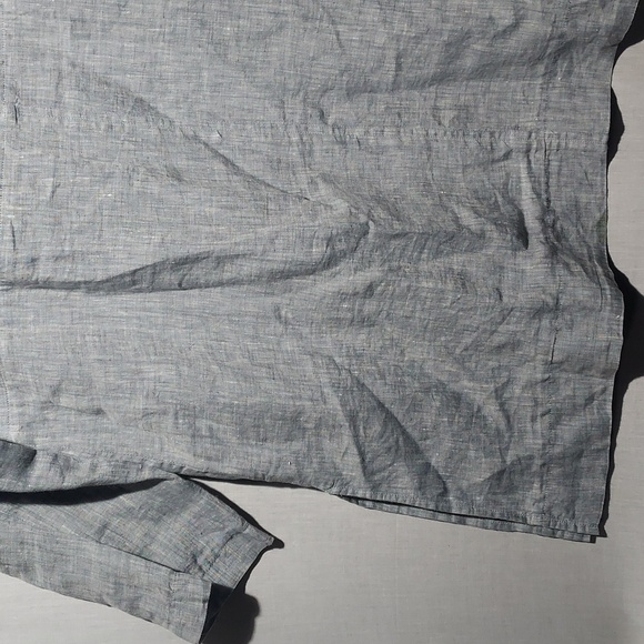 Eileen Fisher 100% Organic Linen open front women's wrap US size large - Picture 5 of 6